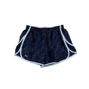 Under Armour Fly By Running Shorts in Navy Scatter Dot